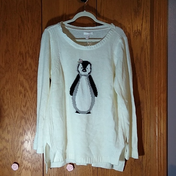 Lauren Conrad brand penguin sweater, size 2XL - Picture 1 of 8